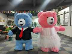 Giant Inflatable Teddy Bear Mascot Costume for Adults-Unisex Birthday/Surprise Use Saygo Brand Mardi Gras Theme