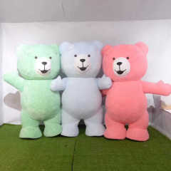Customized Cartoon Character OEM Soft Inflatable Teddy Bear Costume Custom Plush Mascot Costumes for Adult