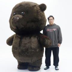 Outdoor Inflatable Costume Teddy Bear Fur Bear and Brown Bear Costume Adult Walking Mascot Costume Role-playing Dress up Party