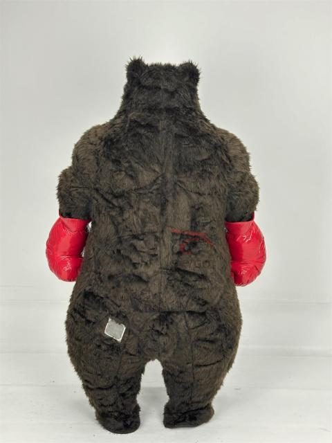Furry Giant Boxing Bear Inflatable Costume Plush Brown Bear Costumes Mascot Teddy Bear Adult Party Cosplay Suits