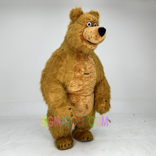 Professional Custom Inflatable Masha Bear Mascot Costume Cartoon Wearable Animal Performance Props Costumes for Party