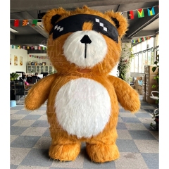 Saygo Halloween Fat Bear Mascot Costume Inflatable Plush Teddy Bear Costume With Bear Mascot Costume With Sunglasses for Sale
