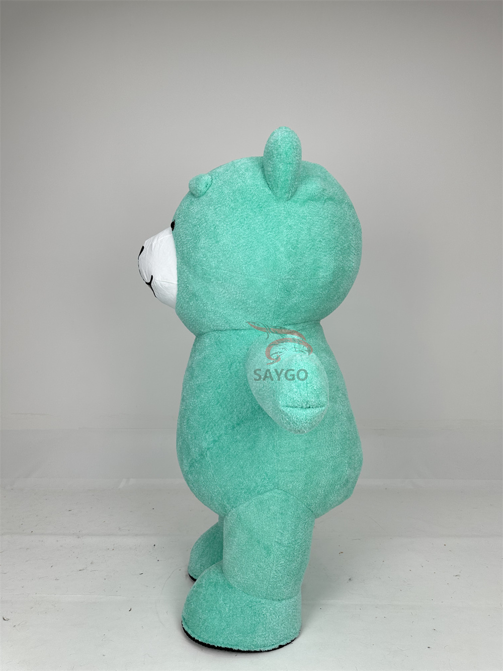 Mint Green Color Teddy Bear Mascot Costume 2m Fabric Teddy Bear Inflatable Costume for Cartoon Theme Parties,Big Mascot,Mint Green Color Teddy Bear Mascot Costume 2m Fabric Teddy Bear Inflatable Costume for Cartoon Theme Parties