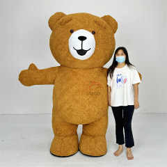 Inflatable Suit Plush Teddy Bear Mascot Costume 2m Inflatable Plush Cartoon Teddy Bear Mascots for Party & Performance Party