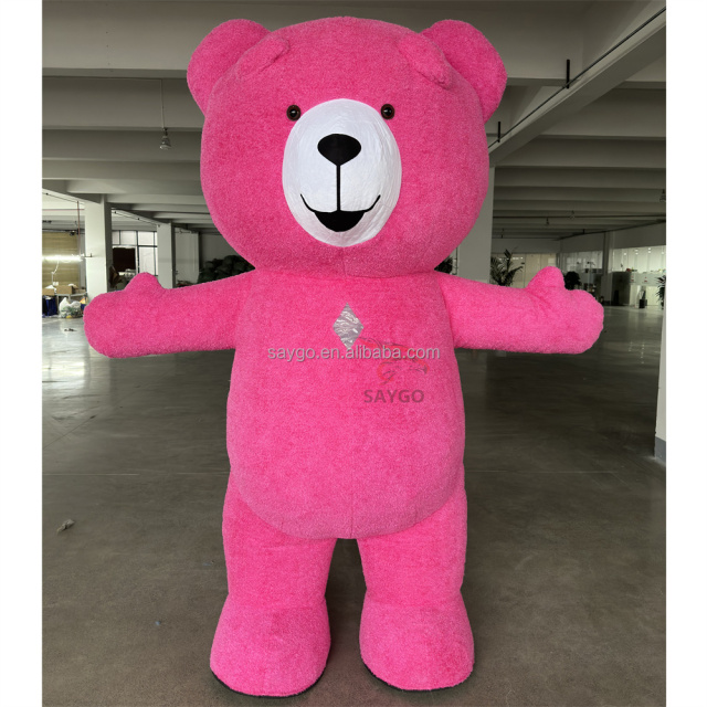 Giant Inflatable Teddy Bear Mascot Costume  Material Adult Unisex Mardi Gras Carnival Theme