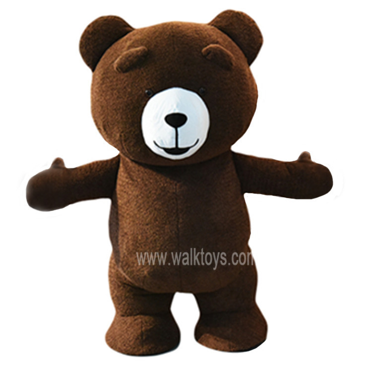 Only 1 Piece Available Teddy Bear Mascot Costume Furry Puppets 2m 2.6m Teddy Bear Mascot Costume Suits for Business Rental