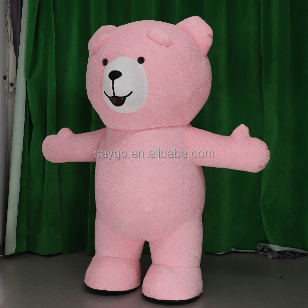 Inflatable Teddy Bear Christmas Costume Cartoon Teddy Bear Moscot Costume for Men Gummy Bear Costumes for Advertising Events