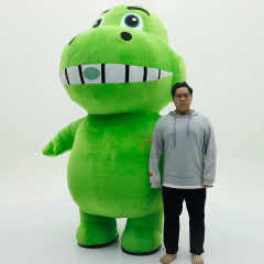 Inflatable Green Dragon Costume-Realistic Animal Design for Adult Unisex Mardi Gras Carnival Parties-saygo Brand
