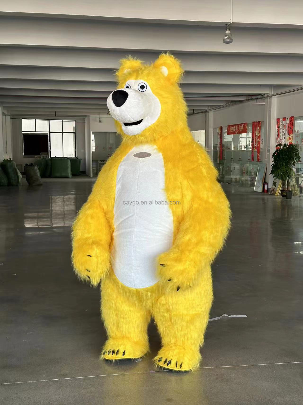 For Adult Inflatable Orange Mascot Costume for Party and Mardi Gras Carnival