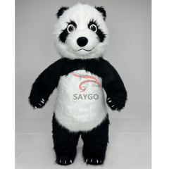 Customized Giant Outdoor Inflatable Walking Panda Mascot Costume Kawaii Polar Bear Mascot Costume Panda Costume for Adult