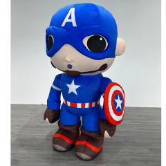 Superhero Mascot Costume 2m 2.6m Inflatable Suit for Humans for Halloween Party Promotions Panda Rabbit Cartoon Dog Animal