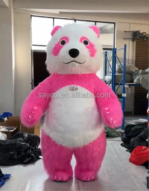 Cute Cheap Panda Mascot Costume for Adults Outside Walking Show 2m/2.6m/3m Panda Costume Advertising Inflatables