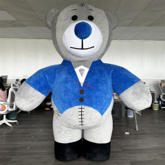 Giant Unisex Adult Inflatable Bear Costume Full Mascot Suit for Wedding Performance Party Fancy Dress Style Made of Plush