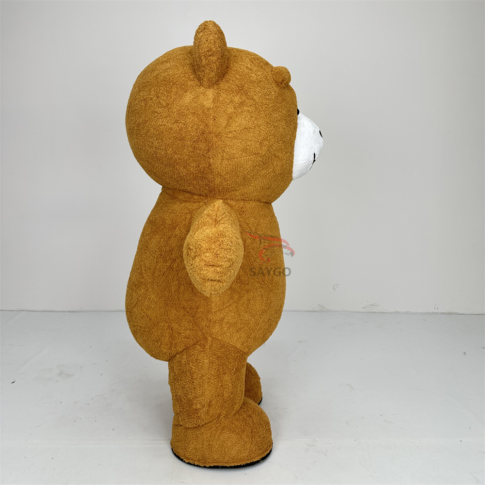 Inflatable Suit Plush Teddy Bear Mascot Costume 2m Inflatable Plush Cartoon Teddy Bear Mascots for Party & Performance Party
