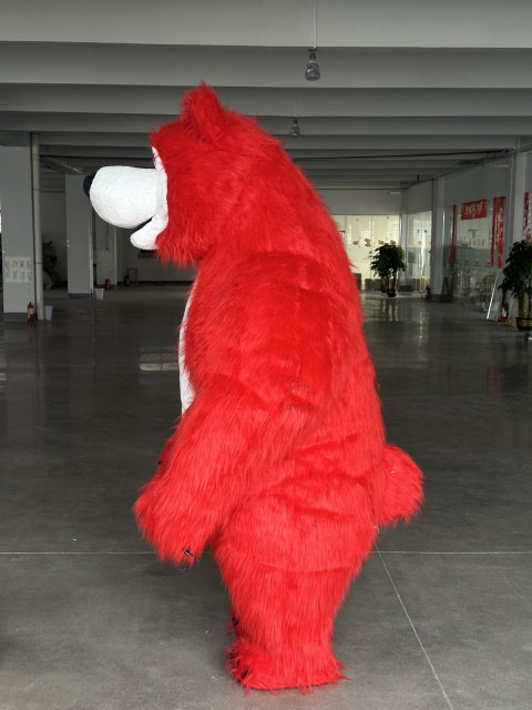 Pink Inflatable  Mascot Costume Adult Fancy Dress Christmas Party Panda Teddy Bear Mascot Costume