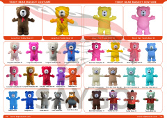 Teddy Bear Mascot Costume 2m Real Inflatable Plush Teddy Bear Costume Suit for Girls Lovely Cosplay,Big Mascot,Rose Red Color Teddy Bear Mascot Costume 2m Real Inflatable Plush Teddy Bear Costume Suit for Girls Lovely Cosplay