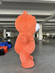 Inflatable Orange Giant Teddy Bear Mascot Costume Rental-saygo Brand Mardi Gras/Carnival Theme Unisex Adult Costume