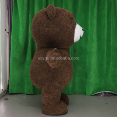 Wearable Inflatable Teddy Bear Christmas Costume Cartoon Teddy Bear Costume for Men Gummy Bear Costumes for Advertising Events