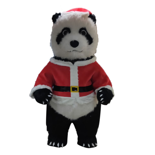 Saygo Factory Direct Sale 2m/2.6m/3m High Quality Inflatable Panda Mascot Costume Adult Panda Costume for Christmas