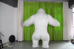 Adult Giant Big Inflatable King Kong White and pink XXL realistic inflatable Gorilla Mascot costume for events sale and rental