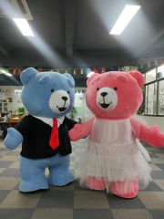 Giant Inflatable Teddy Bear Mascot Costume for Adults-Unisex Birthday/Surprise Use Saygo Brand Mardi Gras Theme