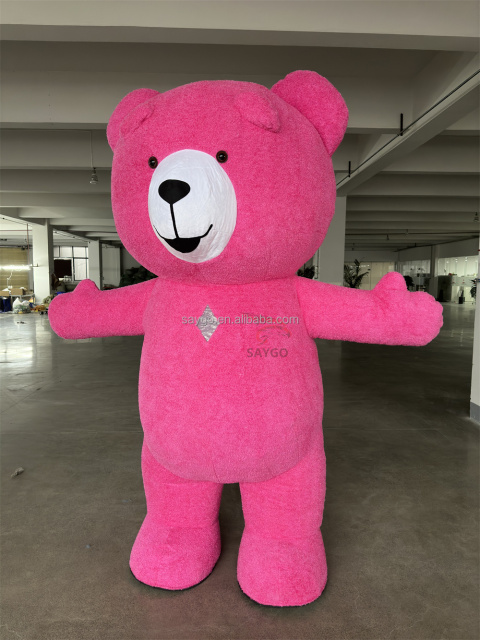 Giant Inflatable Teddy Bear Mascot Costume  Material Adult Unisex Mardi Gras Carnival Theme