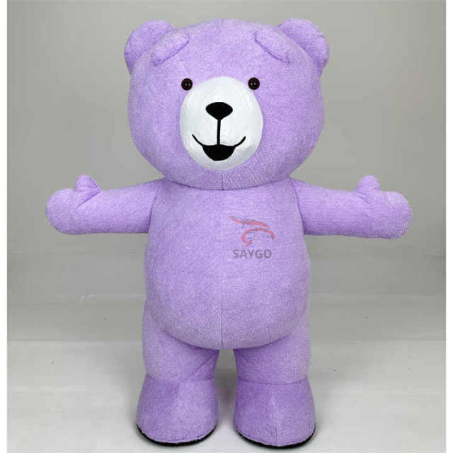 Colorful and Vivid CE 2M 2.6M 3M Inflatable Teddy Bear Mascot Costume Party for Adult Giant Teddy Bear Animal Costume for Sale