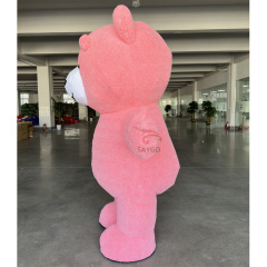 High Quality Custom Pink Teddy Bear Mascot Costume Giant Inflatable Bear for Halloween Party Cosplay Bear Costume for Sale