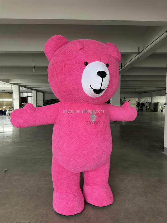 Giant Inflatable Teddy Bear Mascot Costume  Material Adult Unisex Mardi Gras Carnival Theme