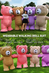 Unique Sexy Teddy Bear Costumes Various Inflatable Teddy Bear Head Moscot Costume Toys Accessories COSTUME SUITS for Sale Rental