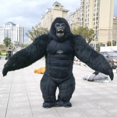 New Arrive colorful Inflatable Gorilla Mascot Costume 2.6m King Kong Custom Anime Cosplay Mascotte Theme Fancy Dress Carnival