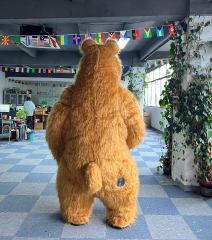 Cosplay Mascotte Inflatable Giant 2M/2.6M Inflatable Brown Masha Bear Mascot Costume in Stock Brown Bear Costume for Sale