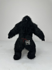 Short Dwarf Gorilla Mascot Costume 2m Inflated Fibre Furry Gorilla Monkey Costume for Events Activities Walking