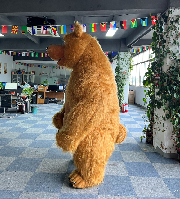 Cosplay Mascotte Inflatable Giant 2M/2.6M Inflatable Brown Masha Bear Mascot Costume in Stock Brown Bear Costume for Sale