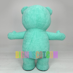 Mint Green Color Teddy Bear Mascot Costume 2m Fabric Teddy Bear Inflatable Costume for Cartoon Theme Parties,Big Mascot,Mint Green Color Teddy Bear Mascot Costume 2m Fabric Teddy Bear Inflatable Costume for Cartoon Theme Parties