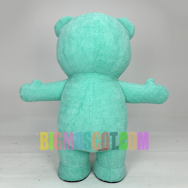 Mint Green Color Teddy Bear Mascot Costume 2m Fabric Teddy Bear Inflatable Costume for Cartoon Theme Parties,Big Mascot,Mint Green Color Teddy Bear Mascot Costume 2m Fabric Teddy Bear Inflatable Costume for Cartoon Theme Parties