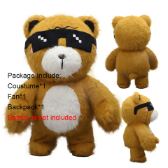 Saygo Best Selling CE 2M/2.6M/3M Plush Inflatable Giant Teddy Bear Mascot Costume for Carnival