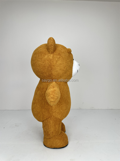 Inflatable Teddy Bear Mascot Costume Adult Fancy Dress Christmas Party Panda Teddy Bear Mascot Costume