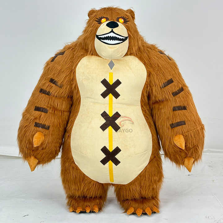 Custom Made Anime Cosplay Costume for Adults 2m/2.6m Giant Party Dress Inflatable Bear Mascot Costume Clothes