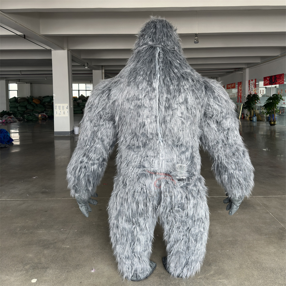 Giant Realistic Gorilla Inflatable king Kong Mascot Costume 2/2.6/3m Inflated Anime Costumes Gorilla for Events Dress