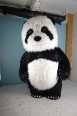 Saygo Long Plush 2m/2.6m/3m Inflatable Panda Mascot Costume Cartoon Character Cosplay Suit for Adults