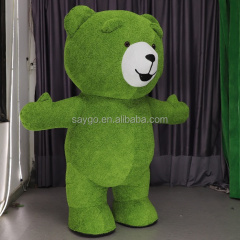 Hot Sale Green Teddy Bear Mascot Costumes Various Color Inflatable Giant Teddy Bear Costume Inflatable Teddy Bear Mascot Costume