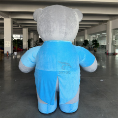 Inflatable Giant Walking Tuxedo Teddy Bear Mascot Costume Wedding Party Cosplay & Festival Event Dress for Adults for Halloween