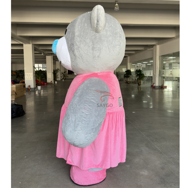 Saigao Best Supply Various Color Inflatable Giant Teddy Bear Costume Inflatable Teddy Bear Mascot Costume Teddy Bear Costumes