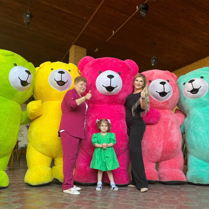 Saygo Best Selling CE 2M/2.6M/3M Plush Inflatable Giant Teddy Bear Mascot Costume for Carnival