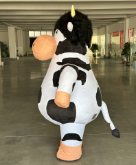 Custom Cartoon Inflatable Walking Costume With Built-in Fan Holiday Party Men and Women Inflatable Cow Costume Mascot