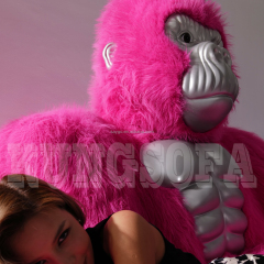 New Durable Giant Inflatable Gorilla Sofa New Gorilla Shape Sofa Internet Celebrity Gorilla Couch in Living Room