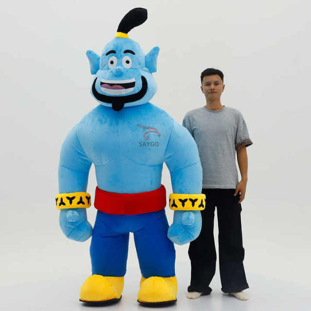 Best Seller Inflatable  Aladdin Cosplay Mascot Costume Design for Mardi Gras/Carnival Unisex Adults