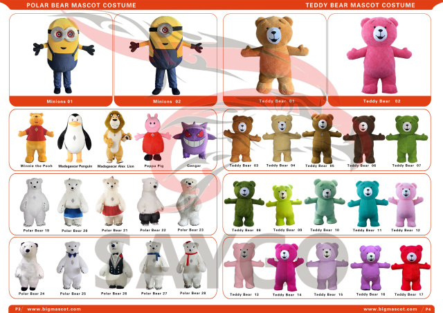 Customize Grey Color Teddy Bear Mascot Costume Inflate 2m LovelyTeddy Bear Mascots for Events Walking and Rental