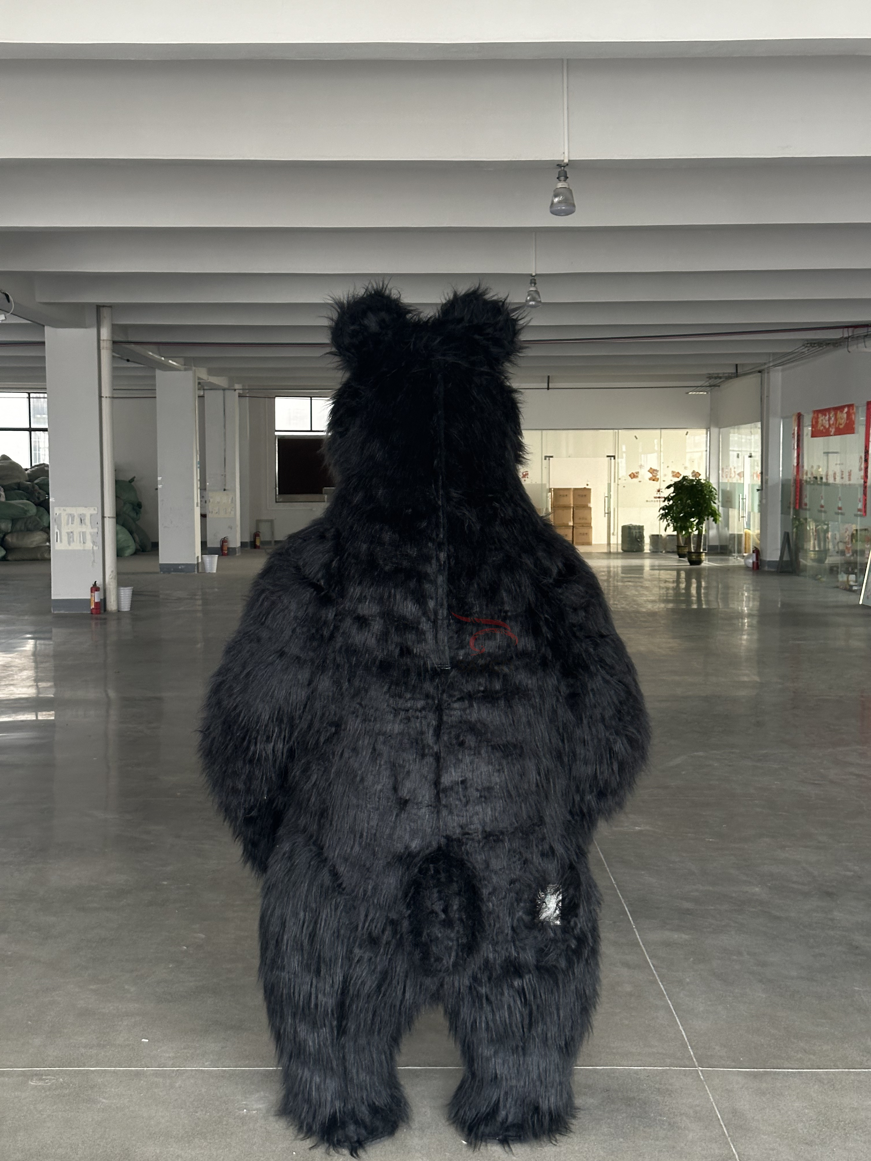 Inflatable Black  Costume Suit Bear Mascot for Carnival Party Events Rental Animal Anime Available for Sale